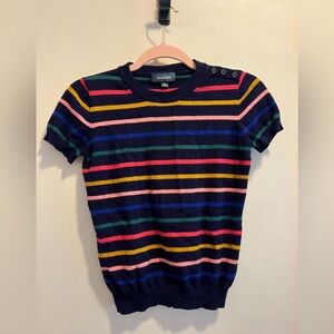 ModCloth Short Sleeved Stripped Sweater